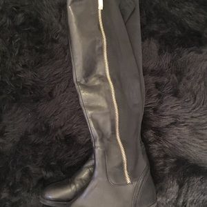 Aldo black leather boots